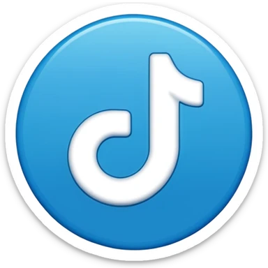 An emoji of the tiktok verified tick sticker