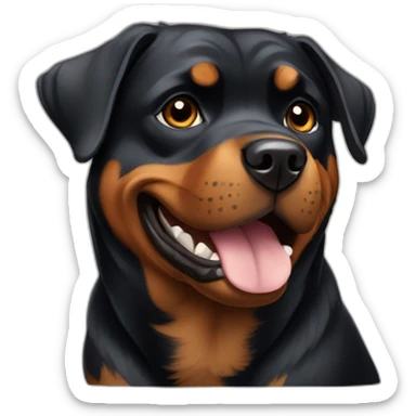 rottweiler dog sticker