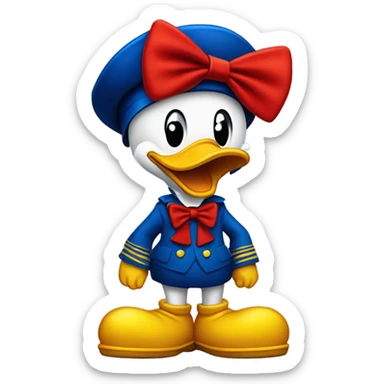 Donald Duck shoes sticker