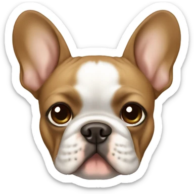 light brown french bulldog sticker