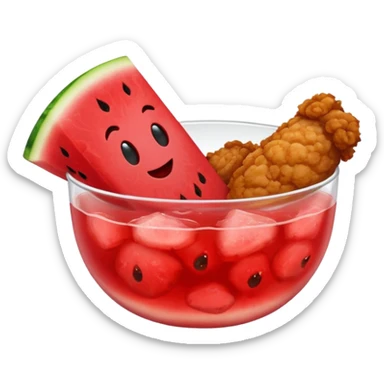 Watermelon kool-aid and fried chicken sticker