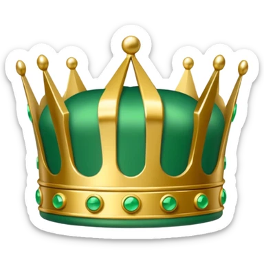 Green Domino crown sticker