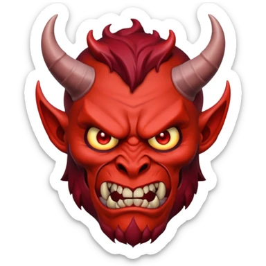 devil from bible sticker