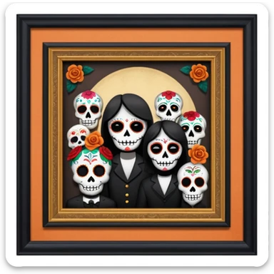 Day o the death, missing people, hereditary movie, museum sticker