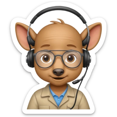 Baby aardvark network engineer sticker