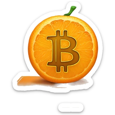 orange book with the word bitcoin on it sticker