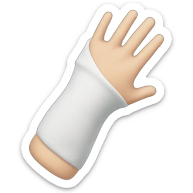 arm in a cast sticker