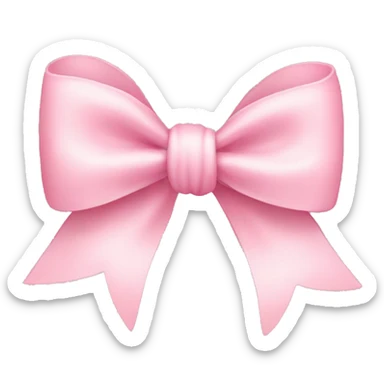 Baby pink bow  sticker