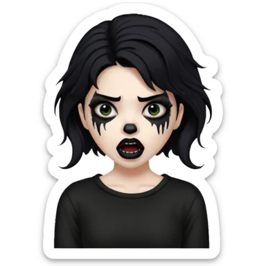 Mexican goth girl can’t sleep and yells about new suicideboy album
 sticker