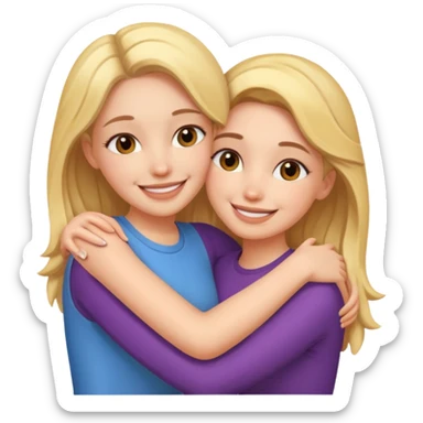 two girlfriends  sticker