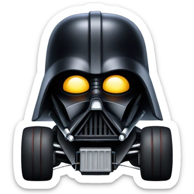 Formula Darth Vader’s race car, light saber headlights, exposed suspension  sticker