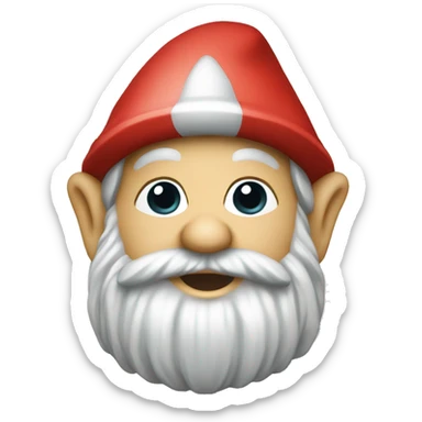 a garden gnome  sticker