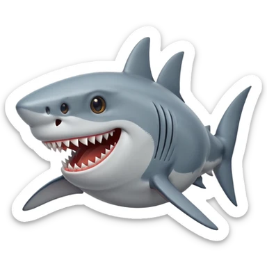 SHARK HAPPY FACE POV sticker