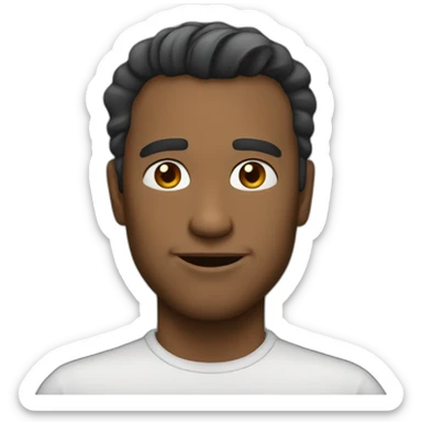 man-slight-smile sticker