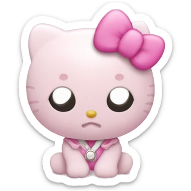 Hello kitty pink sticker