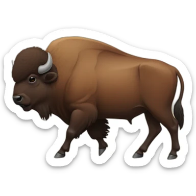 Bison sticker