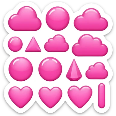 Pink aesthetic objects sticker
