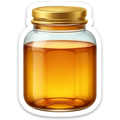 Amber jar sticker
