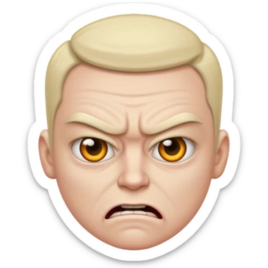 angry arrogant sticker