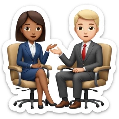 interview style sticker