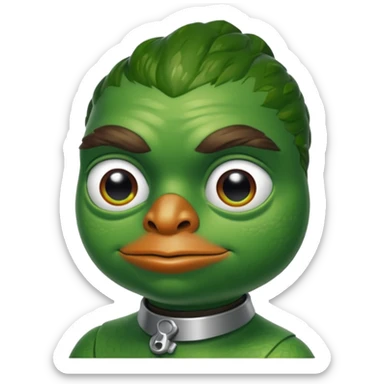 Pepe as ai who using our data and using it smartly  sticker