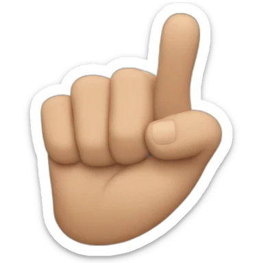 A Bent thumb  sticker