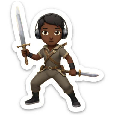 🖤🔥💣👤🧨🎧⚔️🏙️ sticker