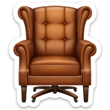 brown Interview chair from Mindhunter TV show sticker