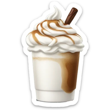 Coffee with Whipped cream  sticker