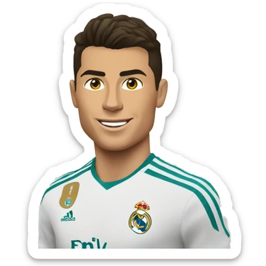 Cristiano Ronaldo on Real Madrid  sticker