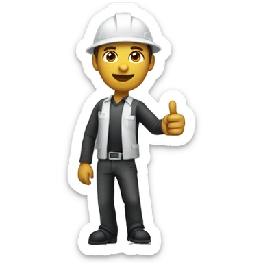 full body picture of tmobile worker sticker