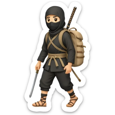 Ninja camino santiago sticker