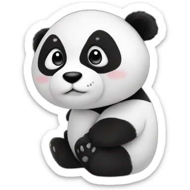 panda stuffed toy sticker