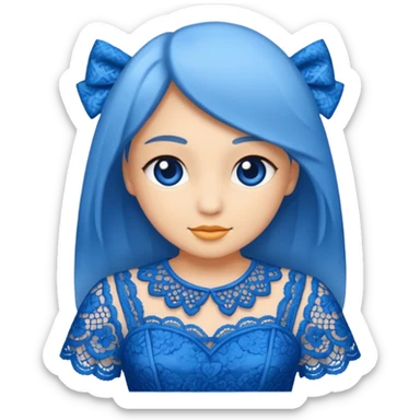 blue Lace Clothing sticker