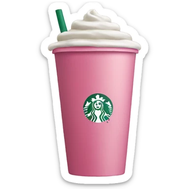 Pink Starbucks  sticker