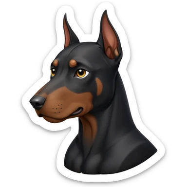 black doberman Y3 sticker