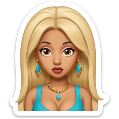 pretty bratz baddie, cardi b sticker