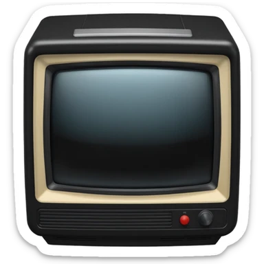 classic CRT TV sticker