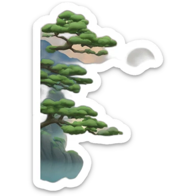 Paysage japonais entier sticker