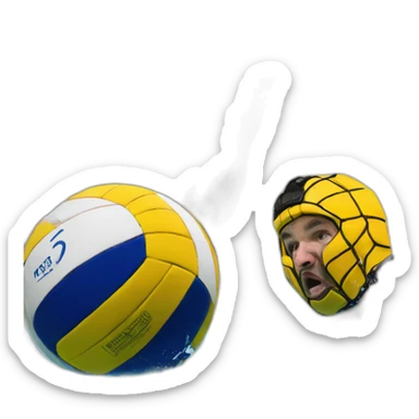 Water polo shot sticker