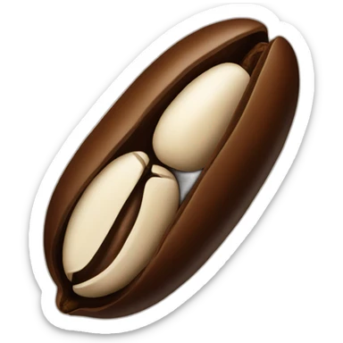 Roasted coffee bean  sticker