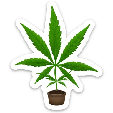 Weed sticker