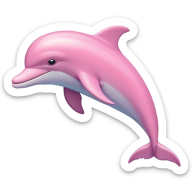 Pastel-pink-colors-dolphin sticker
