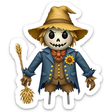 scarecrow villain sticker