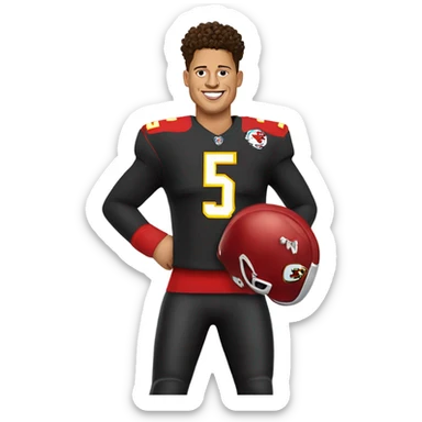 patrick mahomes bundlerusski sticker