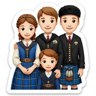 scottish family sticker