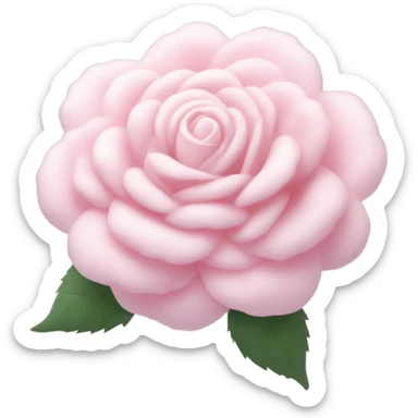 Cotton candy rose sticker