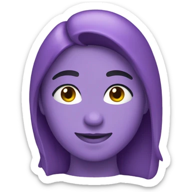 Corazón lila sticker