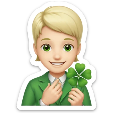 With your feet, luck you sticker