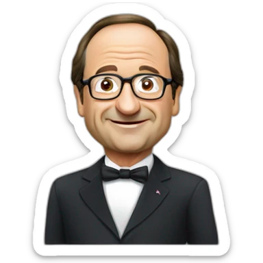 François Hollande mange de la merde sticker